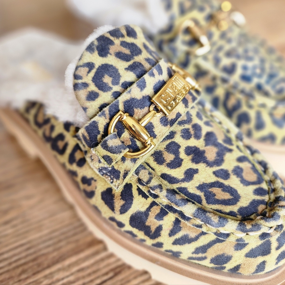 Size 5.5 - New Women's CAVALLI CLASS Cortina Faux Fur Lug-Loafer Mule